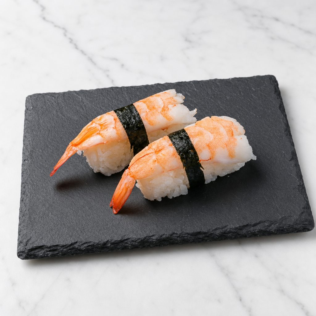Ebi Nigiri (Shrimp).