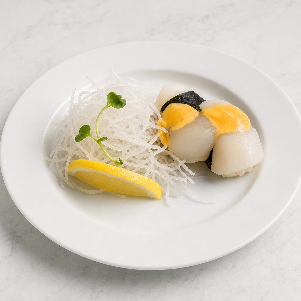 Hotate Nigiri (Scallop).