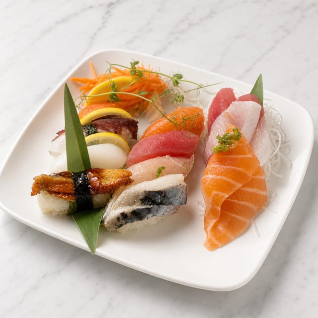 C. Sushi & Sashimi (10pc Sushi & 6pc Sashimi).