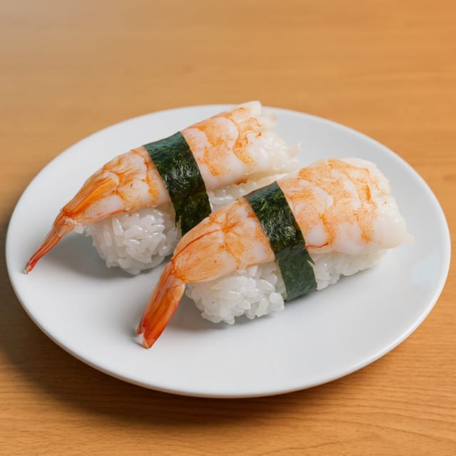 Ebi Nigiri (Shrimp).